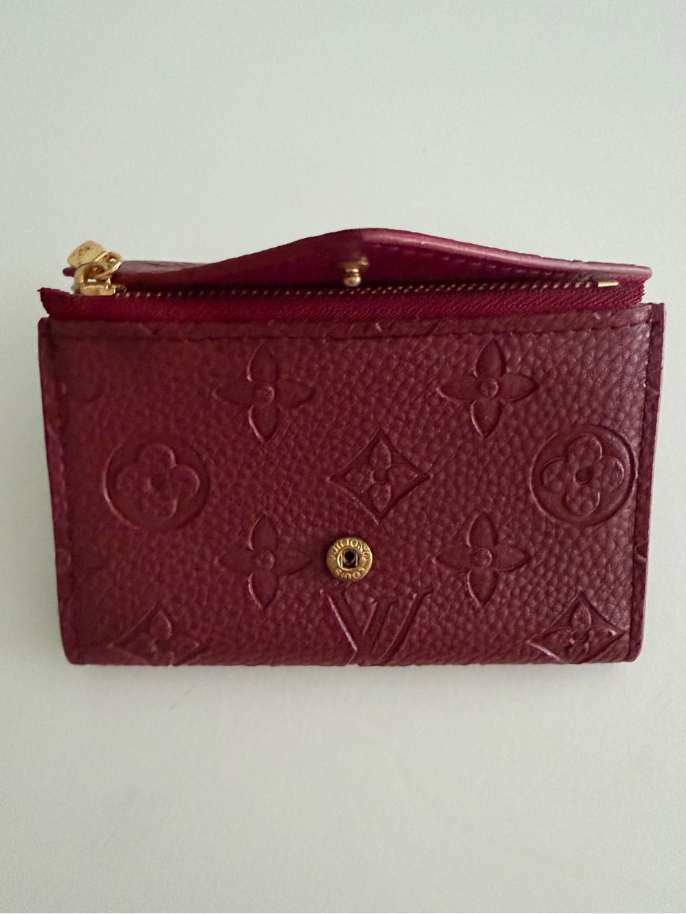 Burgundy Envelope Wallet - Picture 7 of 12